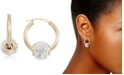Macy's Crystal Fireball Hoop Earrings in 10k Gold